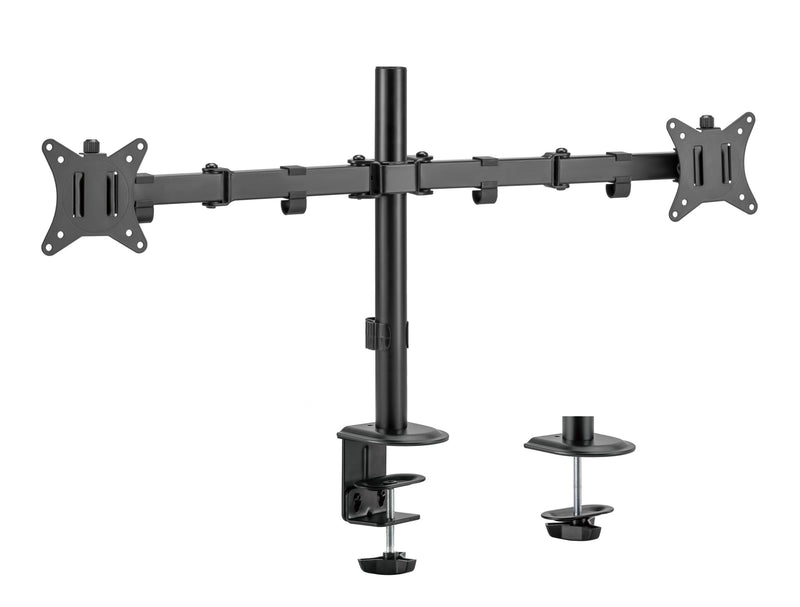 Brateck Dual-Monitor Mount Fits 17"-32" Screens - Black