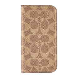 Coach Folio Case For iPhone 16 - Signature Tan