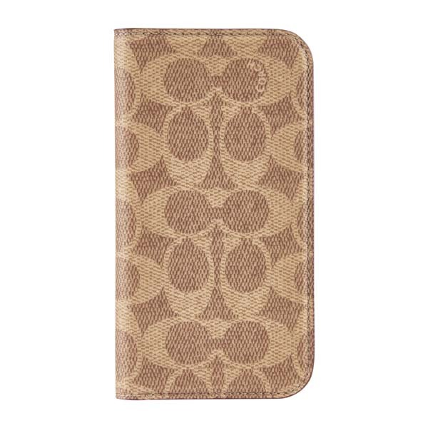 Coach Folio Case For iPhone 16 - Signature Tan