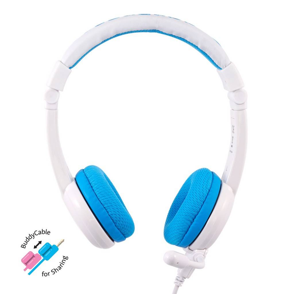 BuddyPhones School+ BOOM MIC Headphone - Blue