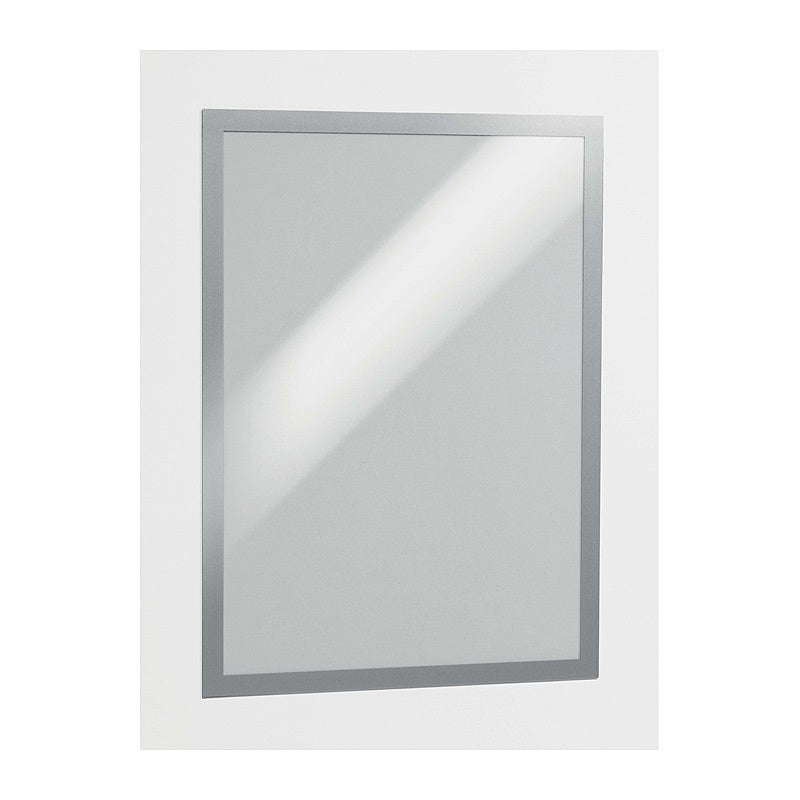 Durable DURAFRAME Self-Adhesive Sign Holder in A3 - Silver