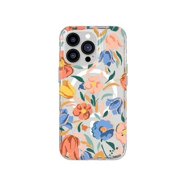 Tech 21 EvoArt w/ MagSafe Case For iPhone 13 Pro - FB Peach Tulip