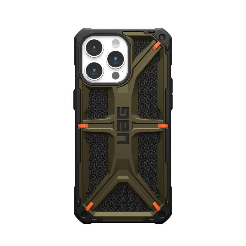 UAG Monarch Case For iPhone 15 Pro Max - Kevlar Green