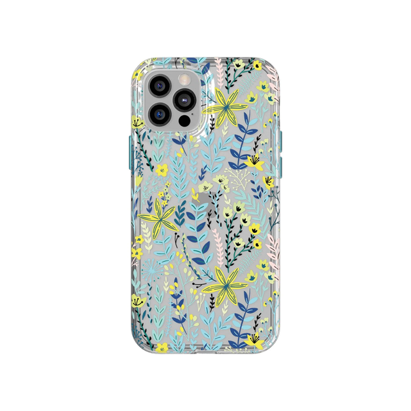 Tech 21 EvoArt Botanical Garden Case iPhone 12/12 Pro - Pale Blue
