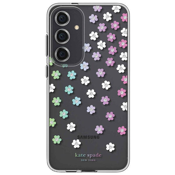 KSNY Scattered Flowers Case For Samsung Galaxy S24+ - Clear