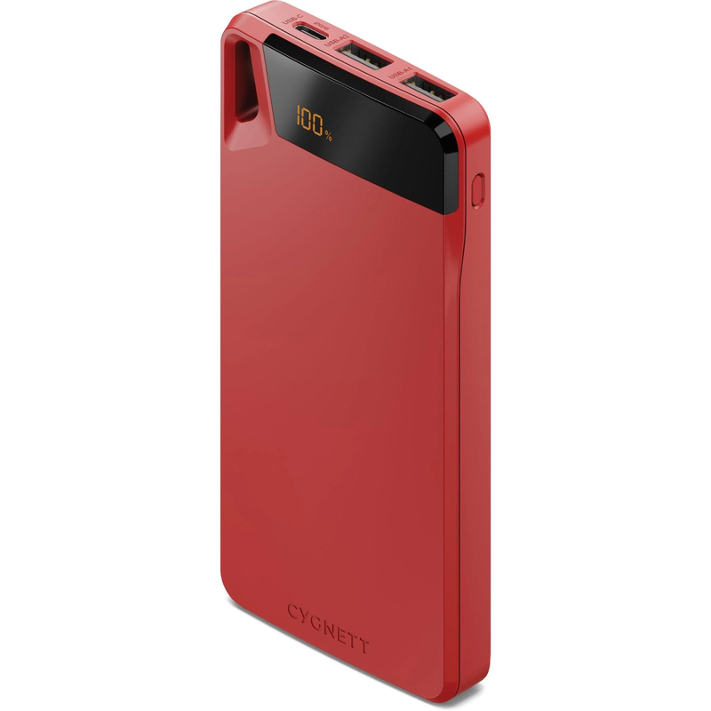 Cygnett ChargeUp Boost 4 10000mAh Power Bank - Red