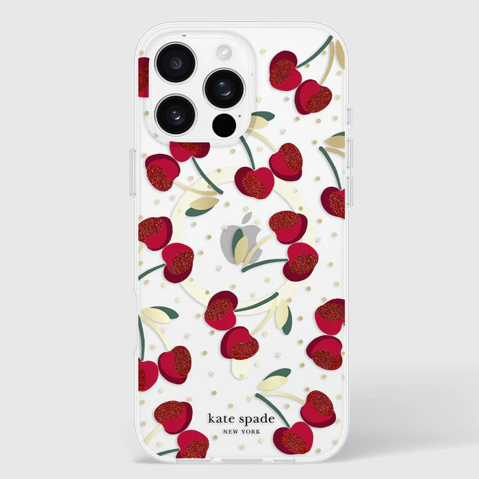 Kate Spade MagSafe Case For iPhone 16 Pro Max - Cherry Dot