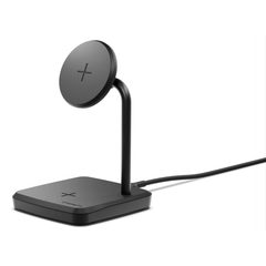 Cygnett Charge Base 2-in-1 Magnetic Wireless Charger - Black