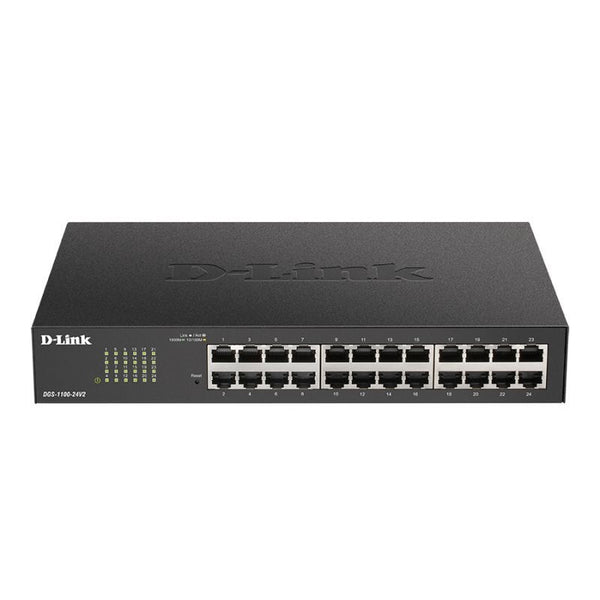 D-Link 24-Port Gigabit Smart Managed Switch - Black
