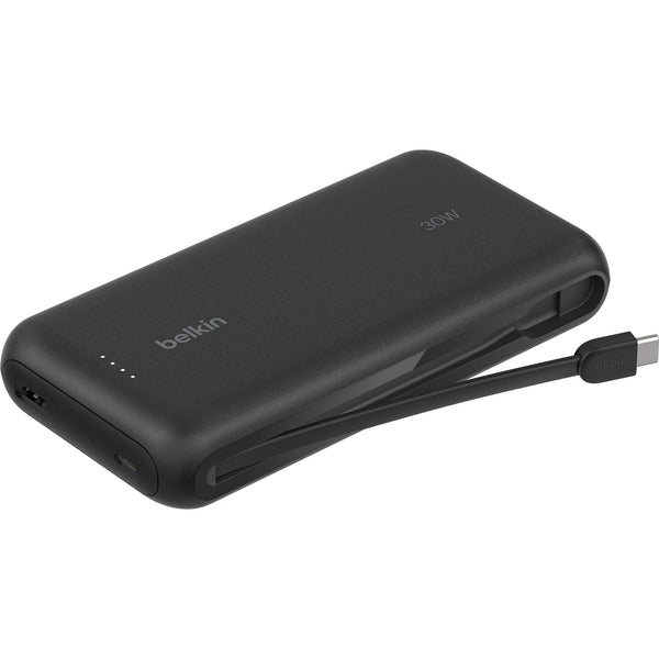 Belkin BoostCharge Power Bank 20K with Integrated Cable - Black