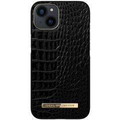 Ideal of Sweden Atelier Case For Apple iPhone 14 - Neo Noir Croco