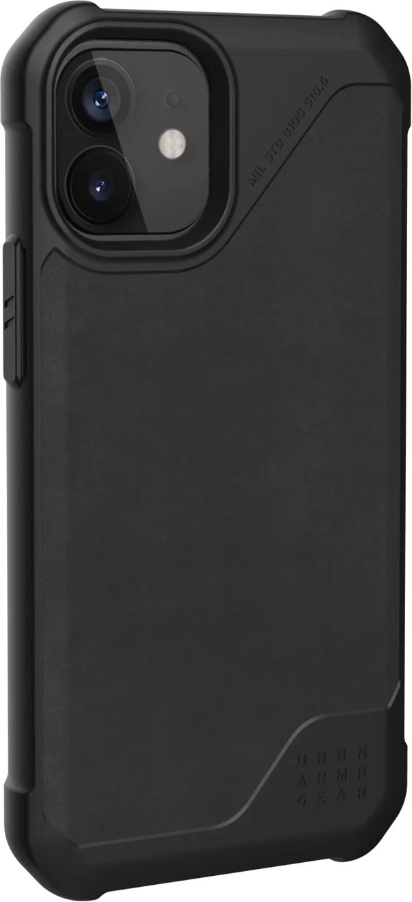 UAG Metropolis LT Case For Apple iPhone 12 Mini - LTHR ARMR Black