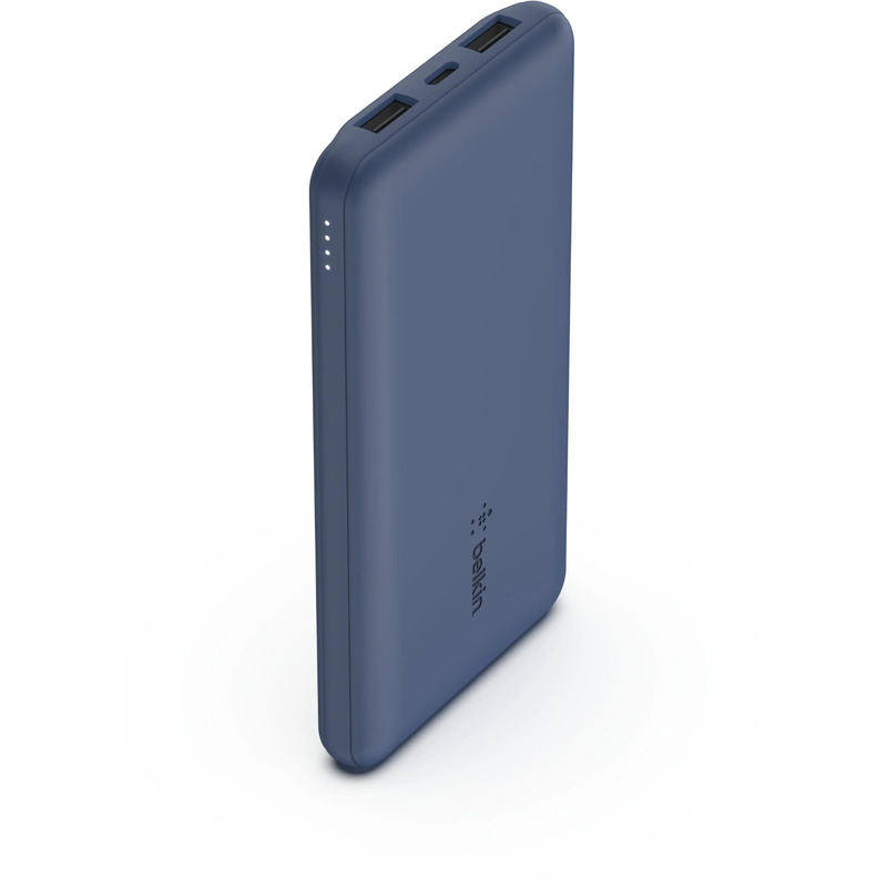 Belkin BoostUp Charge 10K 3 Port Power Bank w/ Cable - Blue