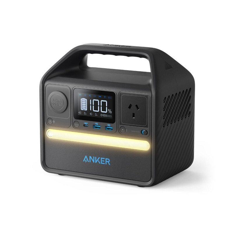 Anker PowerHouse 256 WH with 521 Portable Power Station - Black