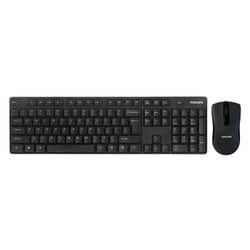 Philips Wireless Keyboard and Mouse - Black