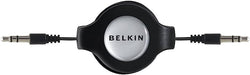 Belkin Retractable Car Stereo Cable 3.5mm - Black