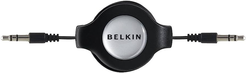 Belkin Retractable Car Stereo Cable 3.5mm - Black