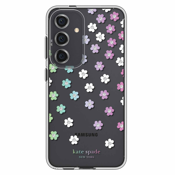 KSNY Scattered Flowers Case For Samsung Galaxy S24 - Clear