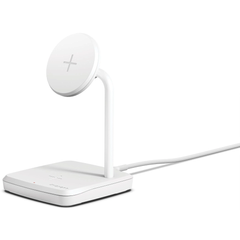 Cygnett Charge Base 2-in-1 Magnetic Wireless Charger - White