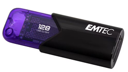 Emtec Click Easy 128GB USB 3.2 Flash Drive - Black