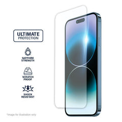 Kore Sapphire Tempered Glass for iPhone 15 Pro Max – Clear
