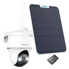 Reolink Go PT Ultra 4G LTE 4K Pan-Tilt Camera Solar Panel 2 64GB - Black