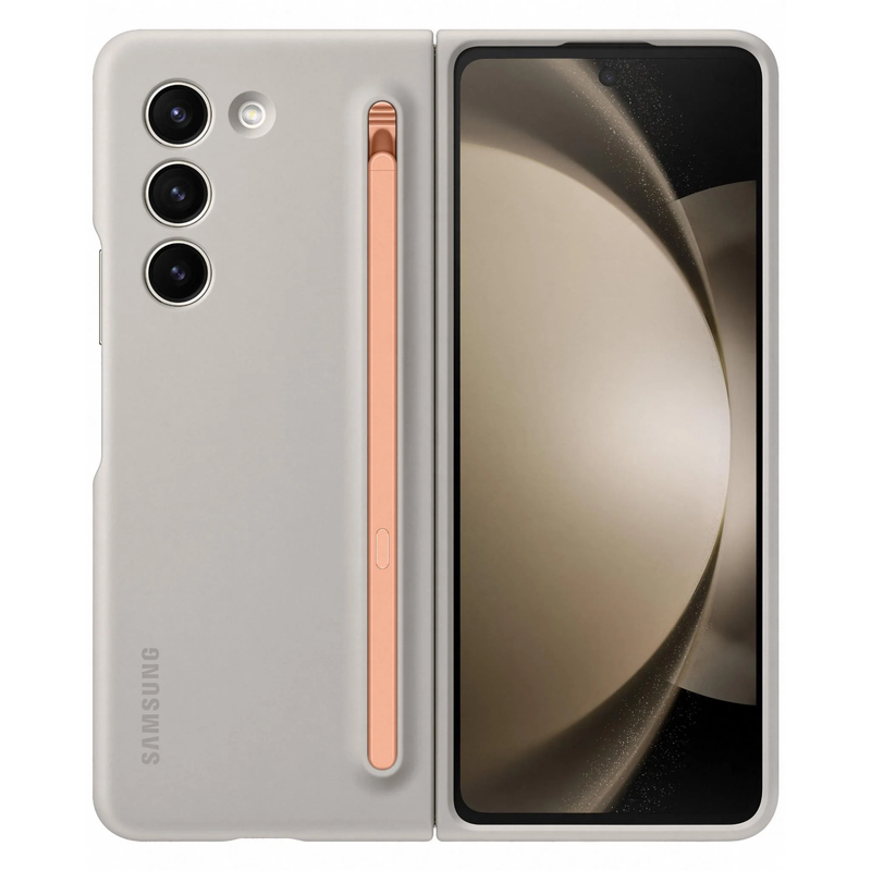 Samsung Slim Standing Cover With S-Pen For Galaxy Z Fold5 - Sand