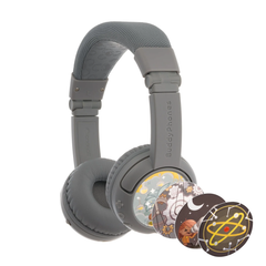 BuddyPhones Play Plus Wireless Headphones - Grey Matt