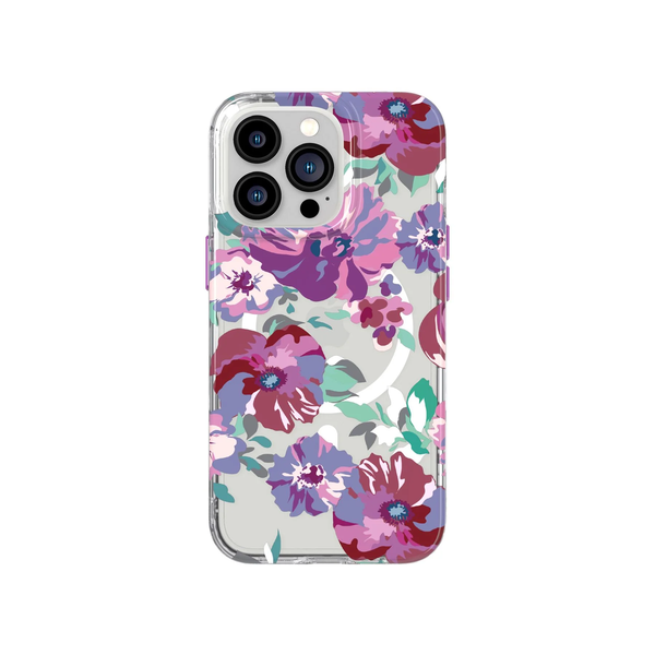 Tech 21 EvoArt w/ MagSafe Case For iPhone 13 Pro - FB Purple Anemone