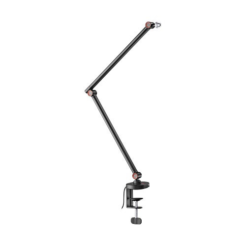 Brateck Armoured Microphone Arm with RGB Lighting - Black