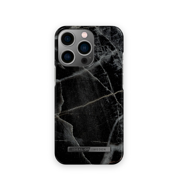 Ideal of Sweden Fashion Case For iPhone 13 Pro - Black Thunder Marble