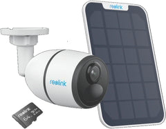 Reolink Go Plus 4G LTE 2K Solar Security Camera + 64GB SD - Black