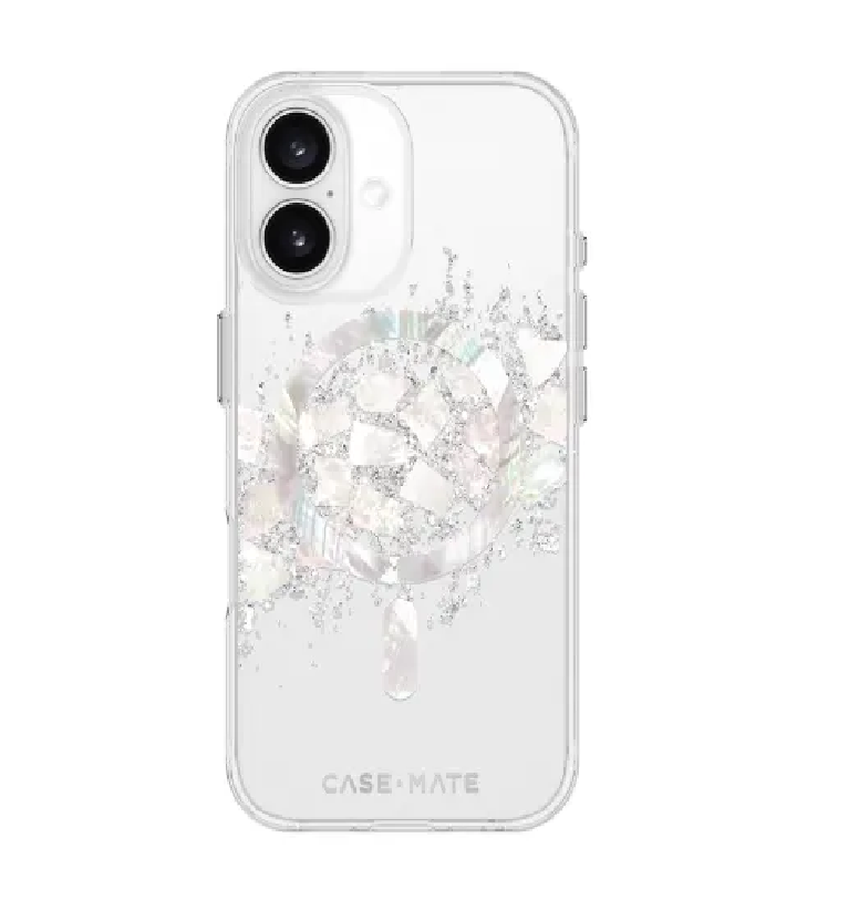 Case-Mate Karat MagSafe Case For iPhone 16 Plus - Silver / Clear