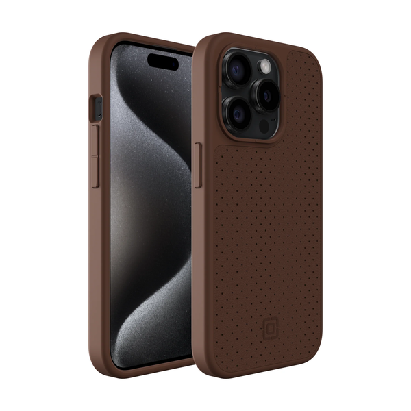 Incipio cru. Lilo Case For Apple iPhone 15 Pro - Brown Faux