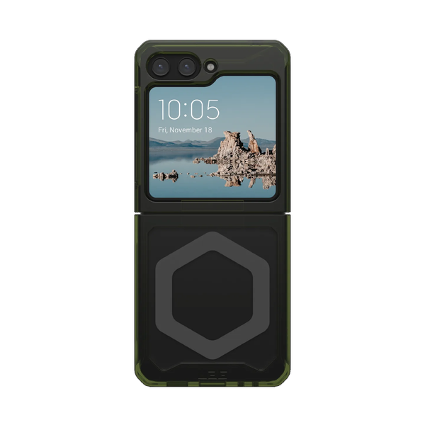 UAG Plyo Pro Case For Samsung Galaxy Z Flip 5 - Olive/Space Grey