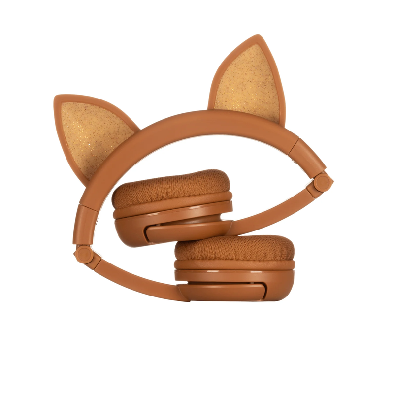 BuddyPhones PlayEars+ Animal Ears Wireless Headphone - Fox Brown