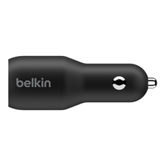 Belkin BoostCharge Dual USB-C Car Charger 36W - Black