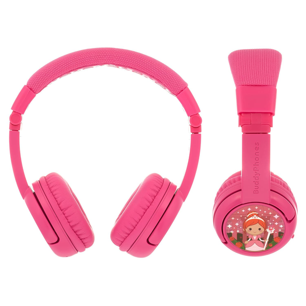 BuddyPhones Play Plus Wireless Headphones - Rose Pink