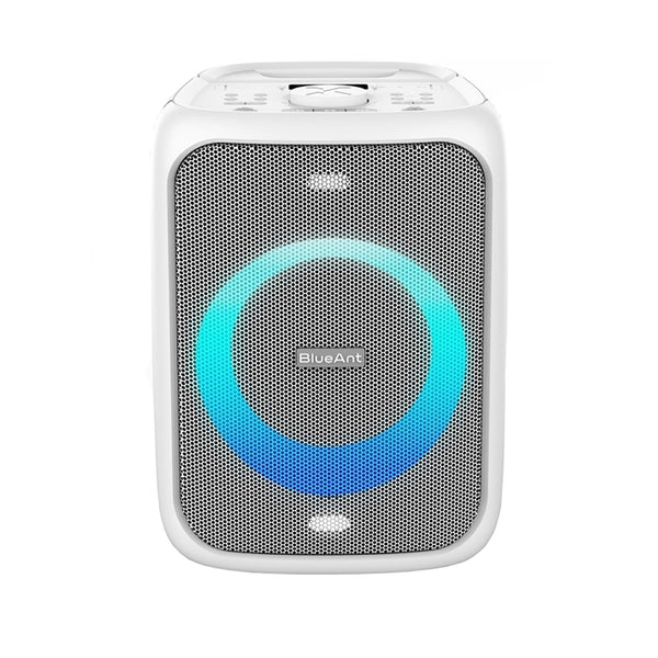 BlueAnt X5 Portable 60W Party Bluetooth Karaoke Speaker - White