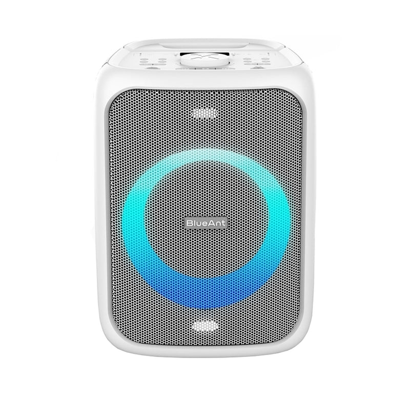 BlueAnt X5 Portable 60W Party Bluetooth Karaoke Speaker - White