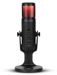 BlueAnt StreamX USB Microphone with LED Lights – Black