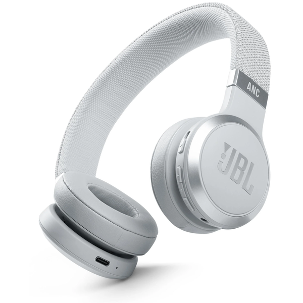 JBL Live 460 Wireless On-Ear Noise Cancelling Headphones - White