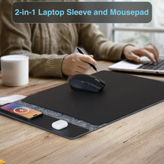 Laser Wireless Charging Laptop Sleeve Up to 16 Inch - Black