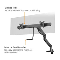 Brateck Noteworthy Dual Monitor Arm For 17