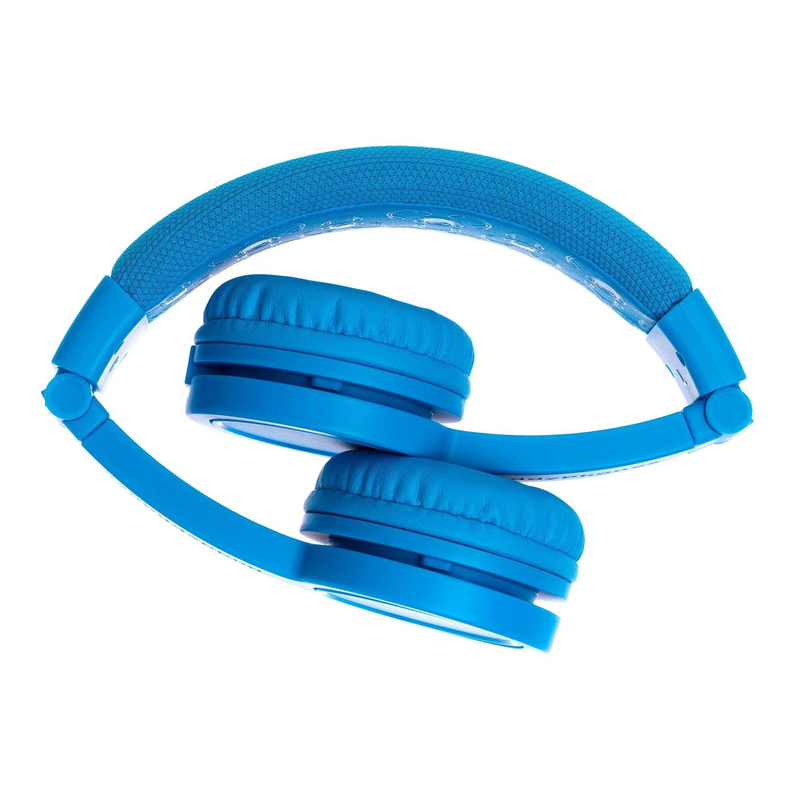 BuddyPhones Explore Plus Wired Inline Mic Headphone - Cool Blue