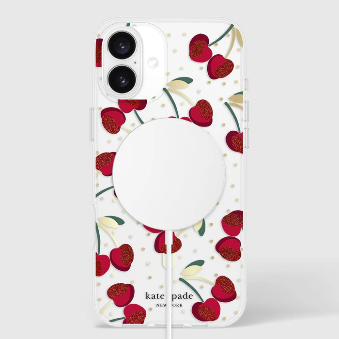 Kate Spade MagSafe Case For iPhone16 Plus - Cherry Dot