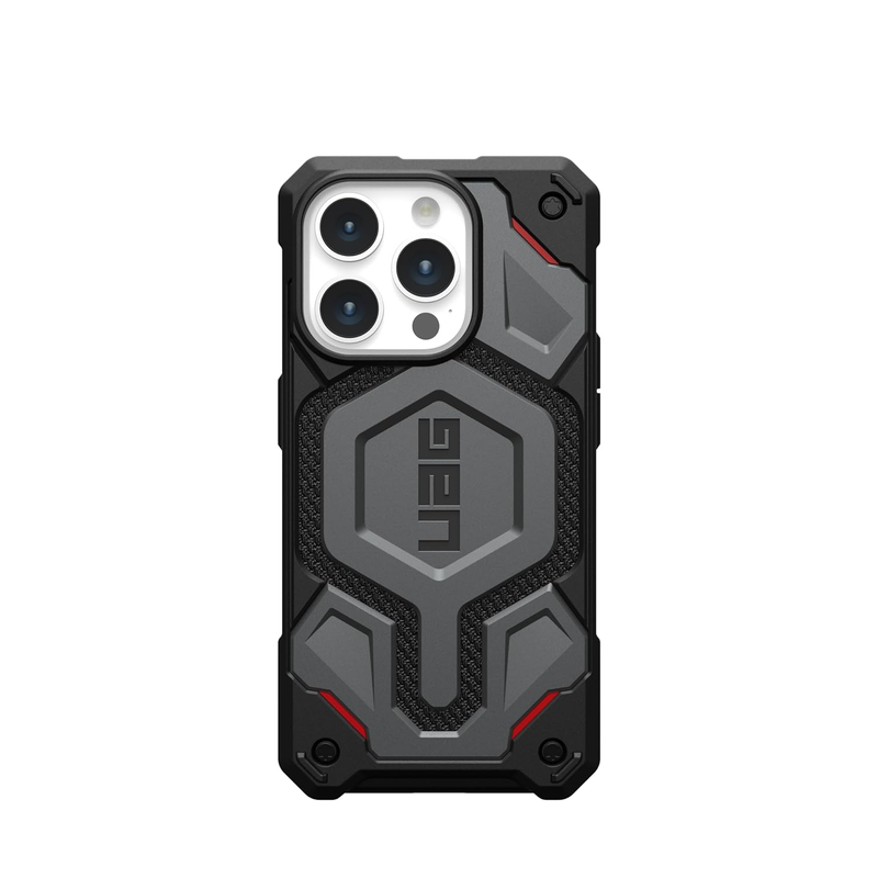 UAG Monarch Pro Case For iPhone 15 Pro - Kevlar Silver