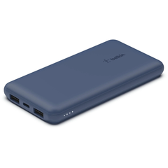 Belkin BoostUp Charge 10K 3 Port Power Bank w/ Cable - Blue