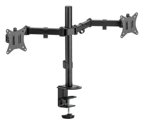 Brateck Dual-Monitor Mount Fits 17"-32" Screens - Black