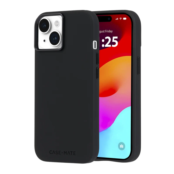 Case-Mate Silicone MagSafe Case For Apple iPhone 15 - Black